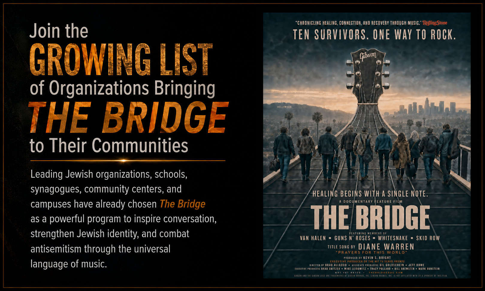 Join the GROWING LIST of Organizations Bringing THE BRIDGE to Their Communities